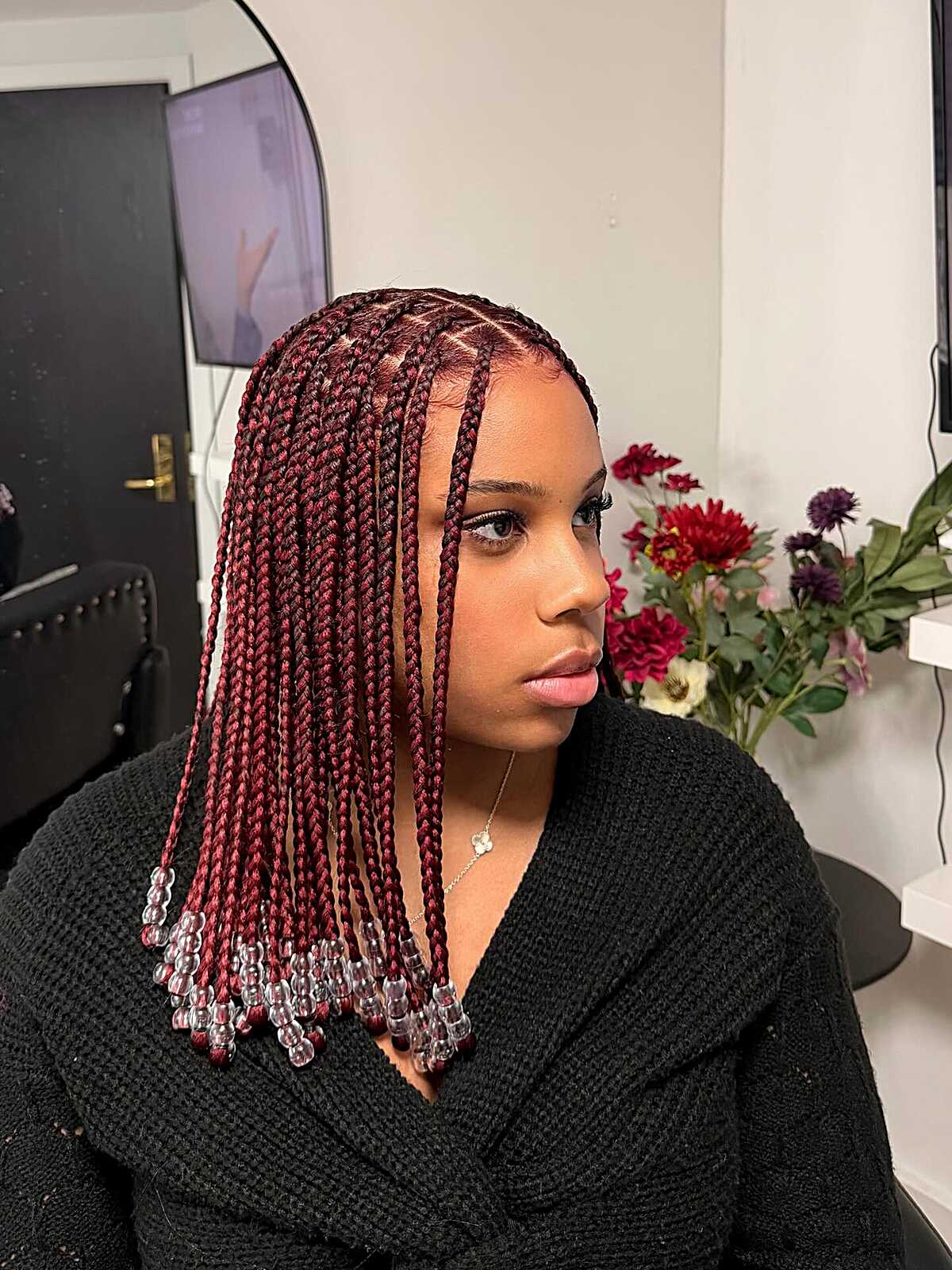 20 Burgundy Box Braid Looks Worth Studying First